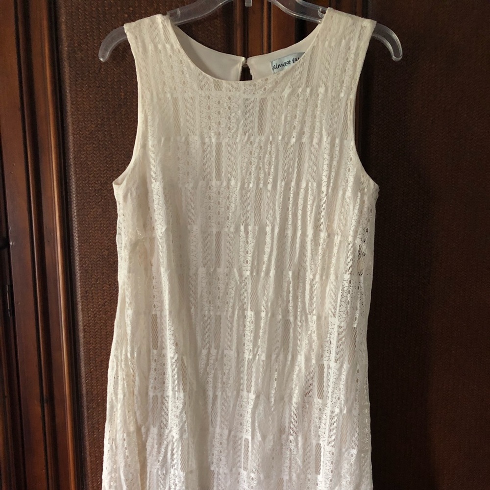 Cream Almost Famous Brand Dress.